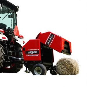 Presse à balles rondes agricole avec moteur pour une productivité élevée dans l'emballage du foin - Product Image 1