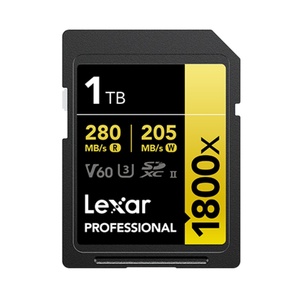 Tarjeta SD <span class=keywords><strong>Lexar</strong></span> Professional de Plástico, Serie GOLD 1800X, LSD1800, 64GB, 128GB, 256GB, 512GB, 1TB, V60, U3, hasta 280MB/s de Lectura, para Cámara - Product Image 5