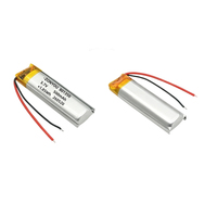 Baterai Li-Po Isi Ulang Harga Terjangkau 3.7V 801350 Sel Pouch Ultra Tipis 500mAh dengan Daya Tahan 500 Siklus untuk Robot Rumah Tangga, Mainan, Kipas