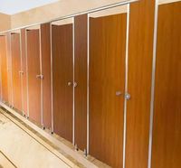Cloison de salle de bain cellulaire ignifuge, imperméable et facile à nettoyer