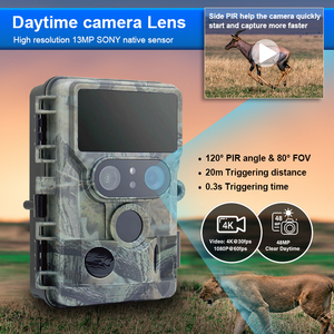 Nouvelle caméra à double objectif 48mp pour l'<span class=keywords><strong>observation</strong></span> des <span class=keywords><strong>animaux</strong></span> et la Surveillance des sentiers de la faune pour la chasse - Product Image 3