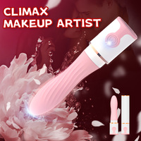 Vibrateur discret en forme de rouge à lèvres pour femmes, mini bullet, étanche, recharge magnétique USB, silicone, 10 modes de vibration et rotation, jouet sexy