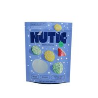 Food Grade Herbruikbare Matte Print Gealuminiseerde Stand-Up Ziplock Bag Gekleurde Plastic Zak Met Venster Voor Noten Droog Fruit Verpakking