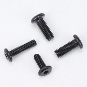 50pcs/bag Black Oxide Carbon Steel Hexagon <b>Socket</b> Flat Chamfered Head Machine Screw M2 M3 M4 M5 M6 M12 - Product Image 2