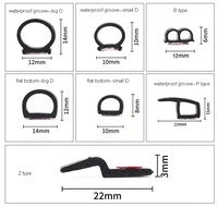 Bande d'étanchéité en caoutchouc pour porte de voiture, 1M, bande d'étanchéité auto-adhésive pour insonorisation, pour hayon
