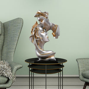 Figuras Decorativas Modernas Abstractas <span class=keywords><strong>de</strong></span> Resina Hechas a Mano, Adornos Pequeños <span class=keywords><strong>de</strong></span> Arte <span class=keywords><strong>de</strong></span> Alta Gama y Lujo Ligero para Sala <span class=keywords><strong>de</strong></span> Estar y Mueble <span class=keywords><strong>de</strong></span> TV - Product Image 3