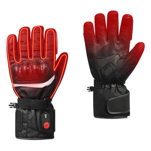 Salvatore ricaricabile guanti in pelle riscaldati elettrici per bici da corsa per moto invernale guida Dropshipping benvenuto - Product Image 1