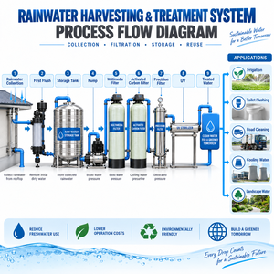Sistema Automático de Recolección y Tratamiento de <span class=keywords><strong>Agua</strong></span> de <span class=keywords><strong>Lluvia</strong></span>, Equipo de Filtración Industrial para Riego, Construcción y Reutilización de <span class=keywords><strong>Agua</strong></span> - Product Image 4
