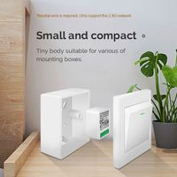 Module d'interrupteur ZIGBEE 1-4GANG de petite taille, installation facile, utilisation étendue dans les maisons intelligentes, support de télécommande, disjoncteur Max10A