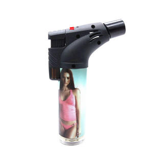 2025 nouveau briquet torche incliné à flamme électronique multi-usages avec serrure - Product Image 3