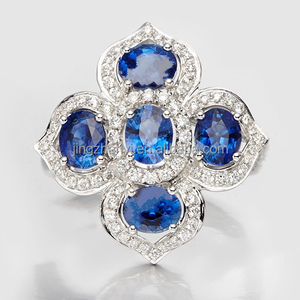 Jingzhanyi cincin kluster gaya <span class=keywords><strong>Bohemian</strong></span> pabrik perhiasan dengan Mutiara Hitam Tahitian dan manik berlapis perak - Product Image 5