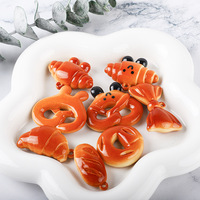 Perles de pain Kawaii mignon Baguette Simulation alimentaire beignets français beignets biscuits Croissants perles