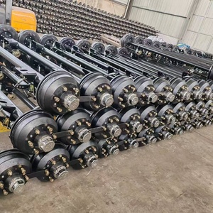 Nuovo Kit Assale Singolo Leggero da 3500 libbre con Timone Ribaltabile Completo, Mozzo Semi-Elettrico, Sospensione a Balestra da 2000-2200 libbre per Rimorchi in Acciaio - Product Image 4