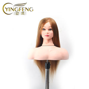 Offre spéciale, formation afro-américaine, Mannequin <span class=keywords><strong>de</strong></span> tressage, cosmétologie, tête d'entraînement avec cheveux humains - Product Image 4