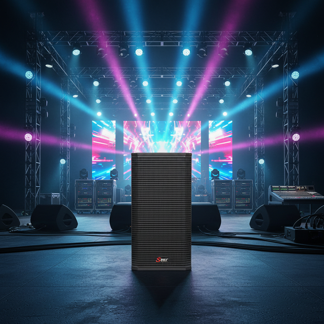 Seer T-8 Passive Line Array Speaker 200W RMS/400W Peak Birch Plywood Indoor/Outdoor Stage Monitor & Live Event Sound System