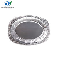 Plats de restauration rapide en papier d'aluminium pour barbecue ovale jetable de 9*6 pouces Casserole à poisson en aluminium Récipient alimentaire en papier d'aluminium