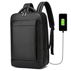 Maletín de Negocios Inteligente de Cuero PU Unisex, Estilo 2026, Mochila Impermeable para Portátil, Bolsa de Viaje - Product Image 1
