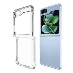 Funda Transparente Rígida Ultrafina para Teléfono, Carcasa Transparente Antigolpes para Samsung <span class=keywords><strong>Galaxy</strong></span> Z Flip 5 6 4 <span class=keywords><strong>3</strong></span> 7 <span class=keywords><strong>ZFlip</strong></span> 2 - Product Image 1