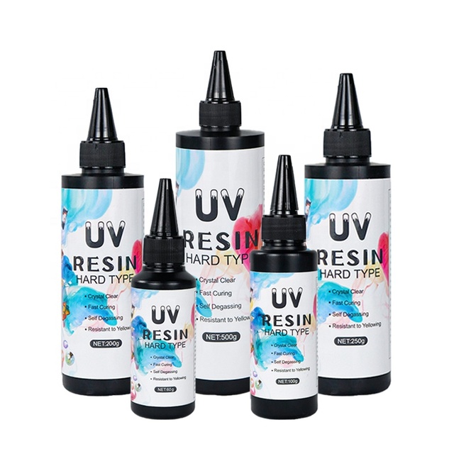 500g Customizable UV Resin, Crystal clear Epoxy Resin, Fast-curing, UV-activated, for DIY Jewelry and Craft Surface Coating.