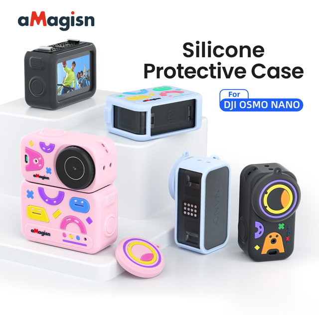 AMagisn Dustproof Lens Body Case for DJI Nano Lightweight Silicone Protective Case for DJI Osmo Nano Sports Camera Accessories