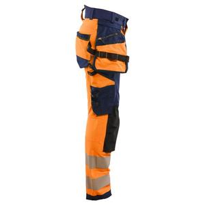 BLAKLADER - 702216485389C38 Pantalón de mujer de alta visibilidad elástico en 4 direcciones Naranja/Azul marino-EAN 7330509927298 ROPA DE TRABAJO DE 2017 - Product Image 3