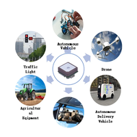 Récepteur GPS GNSS compact avec suivi intégré, récepteur de navigation par satellite multimode haute précision, module GPS GIS pour drone