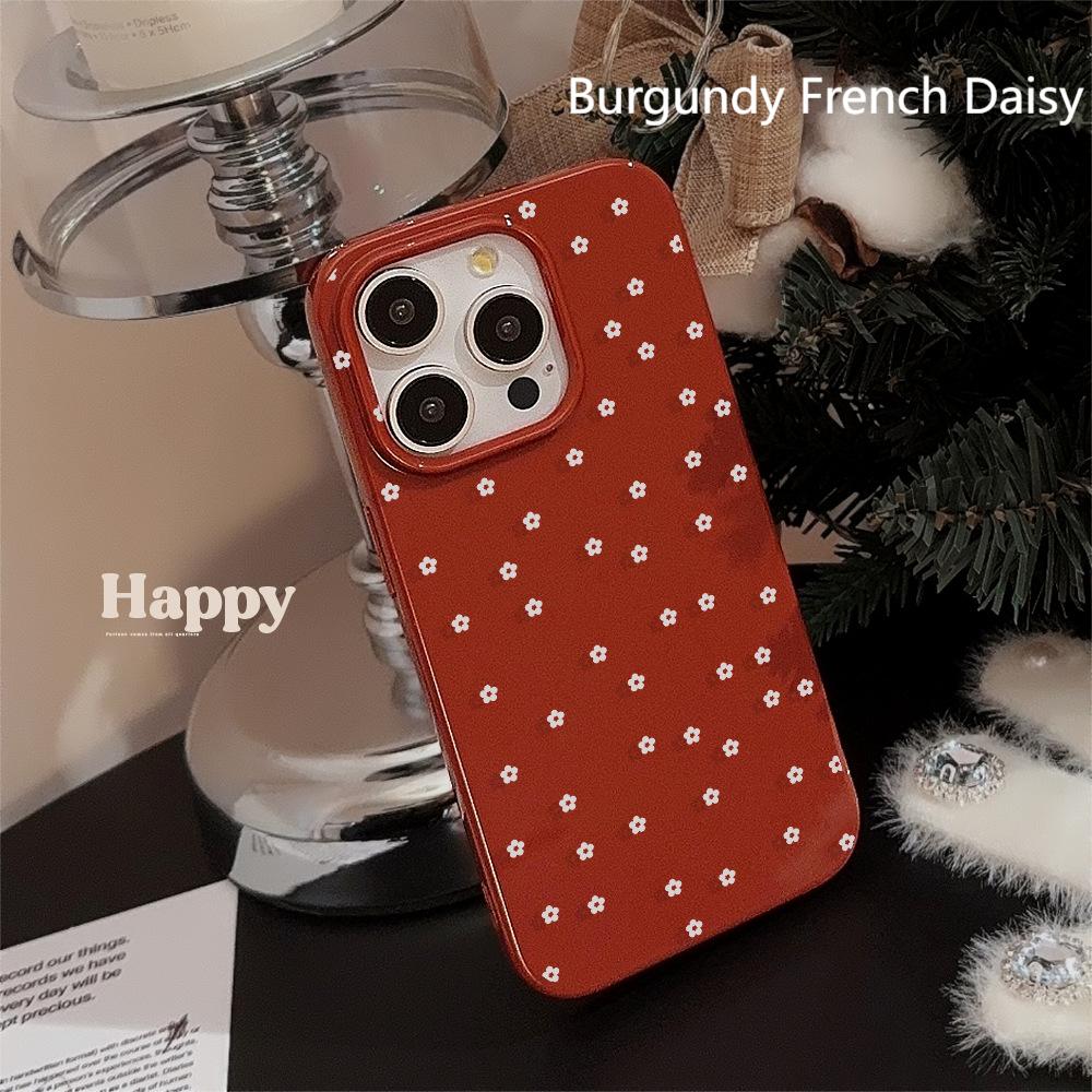 Wine Red French Daisy