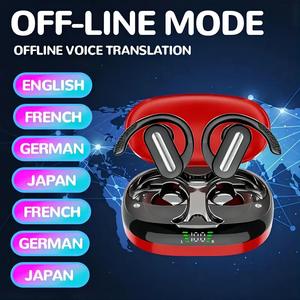 Auriculares TWS Earphone BT <b>Wireless</b> Headphones Mic LED Active Noise Cancellation (ANC) Touch <b>Control</b> Waterproof Sport Ear Hook - Product Image 6