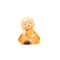 RÉSINE VOITURE TABLEAU DE BORD MAISON TABLE DÉCORATION BUBBLE HEAD MIGNON PAS DE REGARD ÉCOUTER PARLER PENSER DRÔLE KONGFU MOINE STATUES JOUETS CADEAUX