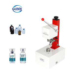 GUBEK Semi Automatic Ampoule <strong>Bottle</strong> <strong>Glass</strong> <strong>Bottle</strong> Aluminium Lid Capping <strong>Machine</strong> - Product Image 1