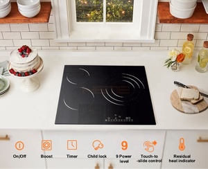 เตาเซรามิกแบบกระจกไวโตรเซรามิกขนาด 60 ซม. พร้อมหัวเตาสามหัว - Product Image 4