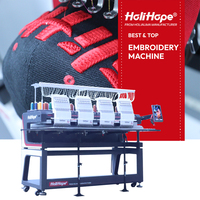 Machine à broder informatisée Holihope à 4 têtes, 1200 tr/min, automatique avec moteur, pour usage domestique et commercial, t-shirts et vêtements
