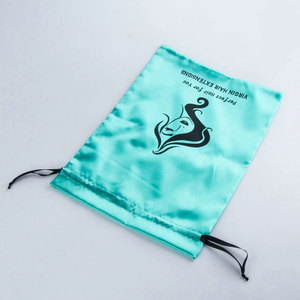 Sacs de rangement pour perruques en satin de soie avec cordon de serrage, sacs de voyage pour perruques en vrac, extensions de cheveux, cadeau - Product Image 4