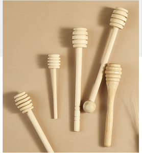 사용자 정의 새겨진 6 크기 미니 꿀 Drizzler 숟가락 나무 미니 벌집 교반기 스틱 나무 꿀 디퍼 스틱 - Product Image 3
