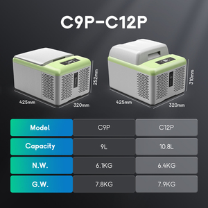 C9P Alpicool Tủ Lạnh Cắm Trại Tủ Lạnh Di Động 9L Màn Hình LCD DC 12V/24V Tủ Lạnh Mini Tủ Đông Xe Hơi Dùng Cho Xe Hơi Gia Đình Ngoài Trời - Product Image 2