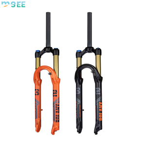Fourche avant de vélo de montagne 29 pouces 120 mm avec verrouillage de la couronne QR et <span class=keywords><strong>suspension</strong></span> à <span class=keywords><strong>tube</strong></span> droit pour vélos de route et BMX - Product Image 1