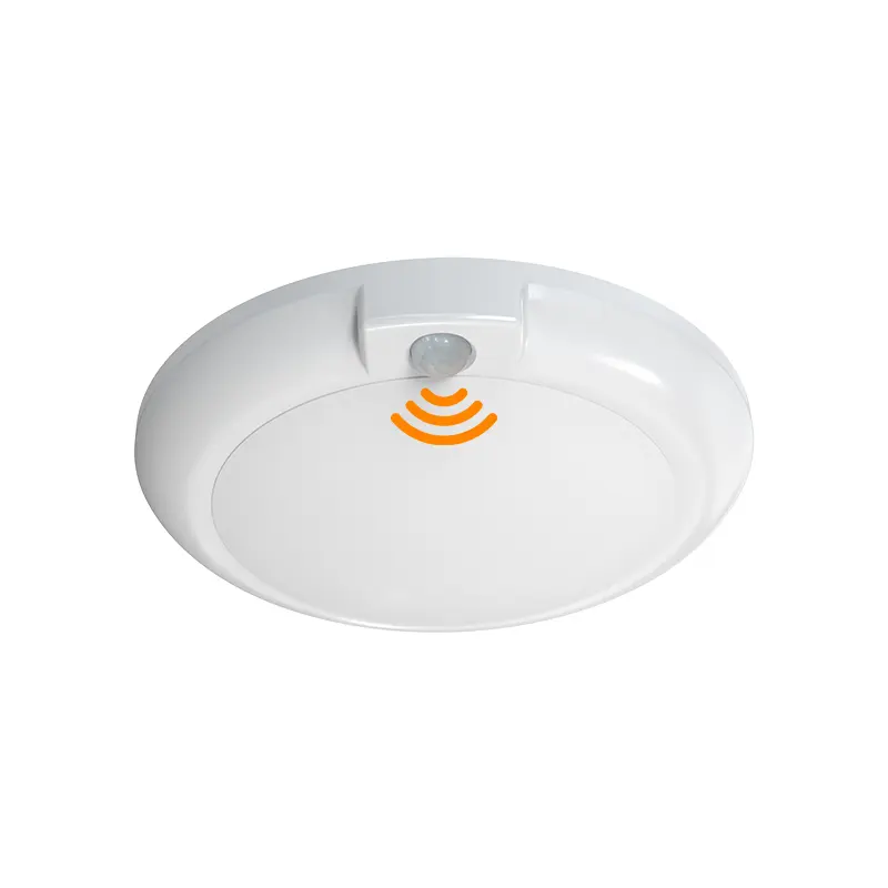 Worbest Luz de techo de montaje en superficie para interiores Aplicación inteligente para el hogar Iluminación con clasificación húmeda 120V 9W Sensor PIR Luz de disco LED