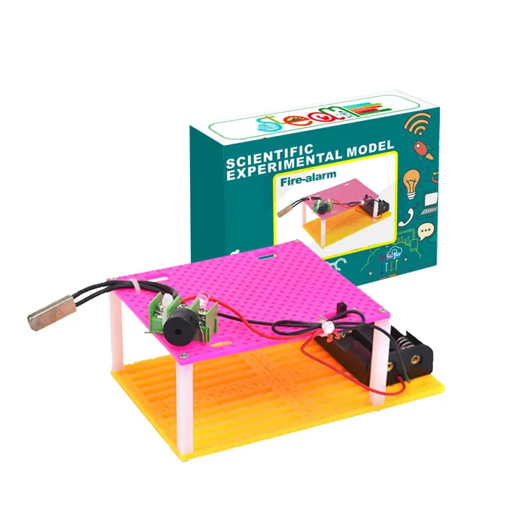 Shopfiy-juguetes electrónicos de stem montesori para niños, sensor de temperatura de llama, sonido y luz, educativo, juguete de aprendizaje artesanal ABS