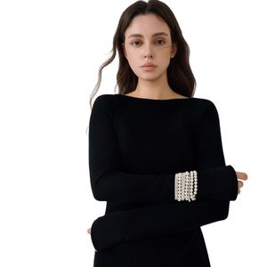 เดรสยาวของผู้หญิงเดรสแม็กซี่เดรสแขนยาวเปิดหลังออกแบบได้ตามต้องการ - Product Image 3