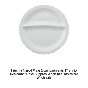 Assiette Napoli 2 compartiments Ø 27 cm Saturnia - Product Image 2