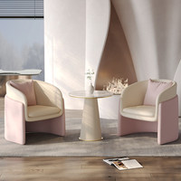 Ensemble de canapé, table basse et chaise en PU, design minimaliste moderne haut de gamme, personnalisable, pour la maison, le bureau, la villa, le salon