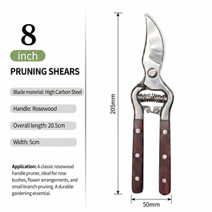 Forbici <span class=keywords><strong>da</strong></span> Potatura Forgiate con Manico in Mogano, Cesoie per Alberi <span class=keywords><strong>da</strong></span> <span class=keywords><strong>Frutto</strong></span>, Forbici <span class=keywords><strong>da</strong></span> Giardino per Raccolta Frutta - Product Image 6