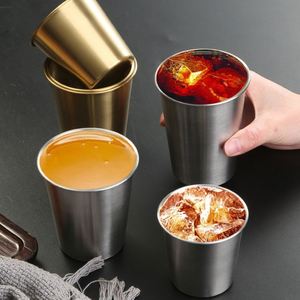 Custom Single Wall 304 Stainless Steel Beer Mug Reusable Coffee Mugs Tumbler Stainless Steel Cold Drink <b>Cup</b> - Product Image 3