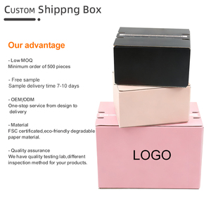 Caja de Cartón con Logotipo Personalizado, <span class=keywords><strong>Cajas</strong></span> de Cartón Corrugado Reciclables, Resistentes, para <span class=keywords><strong>Mudanza</strong></span>, <span class=keywords><strong>Cajas</strong></span> de Envío Grandes para Lápiz Labial - Product Image 3