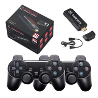 Console de jeu TV YUXU X2 avec manette sans fil 2,4 GHz, jeux intégrés 4K pour la maison, prise en charge multijoueur, mémoire 32 Go, 128 Go