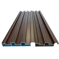 Panneaux de toiture et de mur sandwich isolés en aluminium EPS à économie d'énergie, protection thermique pour villas de villégiature