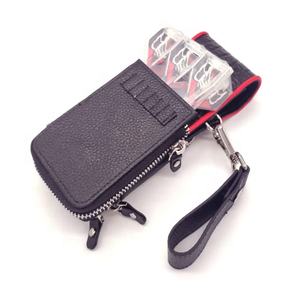 Sac à fléchettes en cuir de vache véritable / étui à fléchettes / boîte - Product Image 2