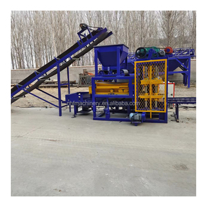 מכונות לבני בניין QT4-25 מכונת ייצור בלוקים חלולים מבטון קו ייצור קל לתפעול מכונות עיצוב - Product Image 2