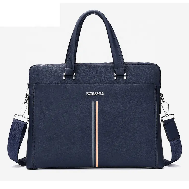Custom Briefcase Men Laptop Computer Bag fashion office business leather bag