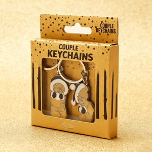 Boîte en papier pliée sur mesure avec fenêtre d'affichage en <span class=keywords><strong>PVC</strong></span> transparent et trou de suspension pour porte-clés, solutions d'emballage de cadeaux romantiques - Product Image 4